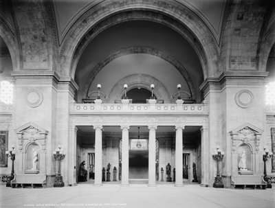 Main Stairway, Metropolitan Museum of Art, New York by Detroit Publishing Co.
